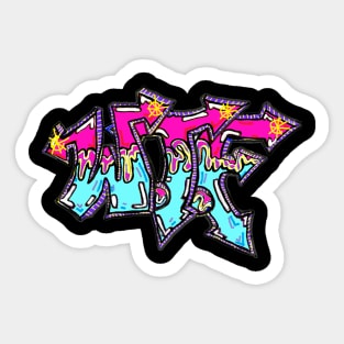 Graffiti Spray WTF by LEG Sticker